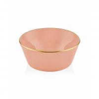 Salata Kasesi 23 Cm Somon Pembe / Gold